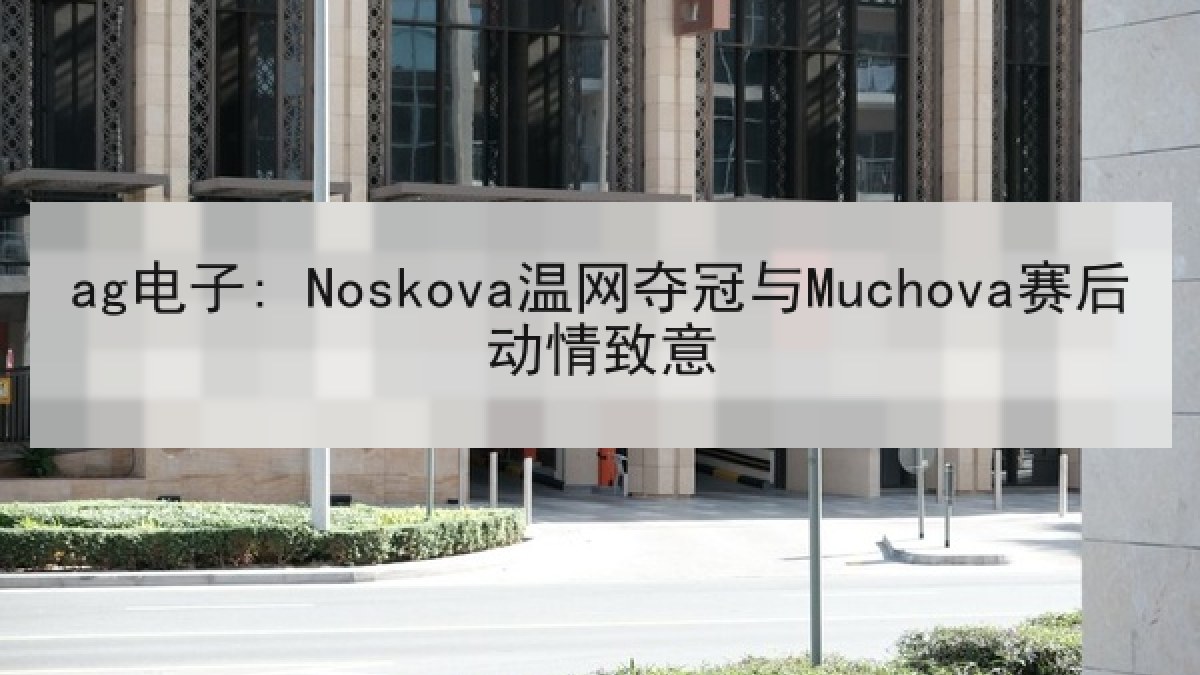 ag电子: Noskova温网夺冠与Muchova赛后动情致意